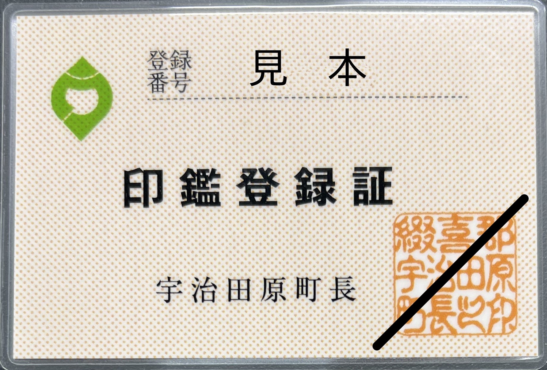 これまでの印鑑登録証