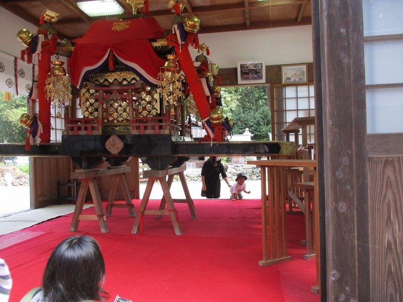一ノ宮神社のお神輿の写真